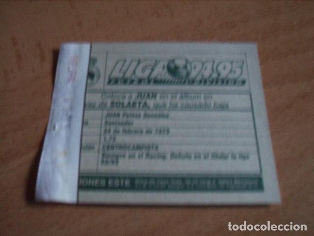 Cromos de f&uacute;tbol: RACING  JUAN  COLOCA  ED.ESTE  94-95  VENTANILLA - Foto 2