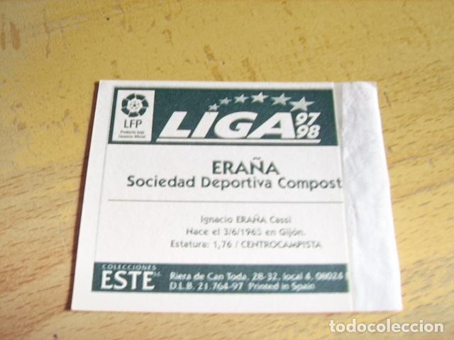 Cromos de f&uacute;tbol: COMPOSTELA--  ERA&Ntilde;A  BAJA  ED.ESTE 97-98  VENTANILLA - Foto 2
