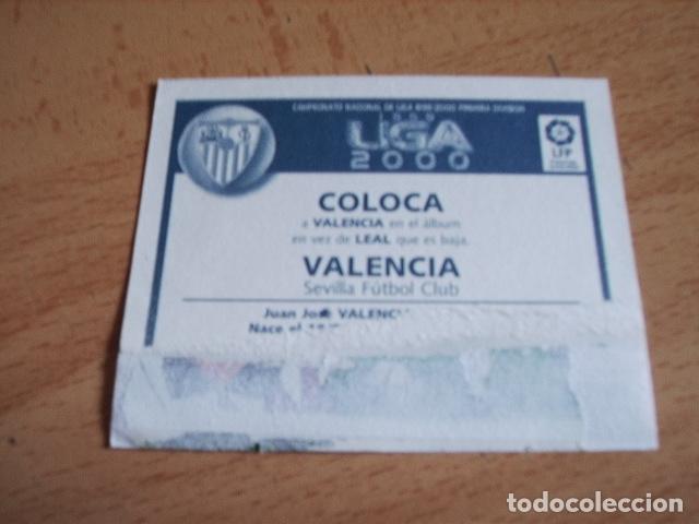Cromos de f&uacute;tbol: SEVILLA--  VALENCIA  COLOCA  ED.ESTE 99-00  VENTANILLA - Foto 2
