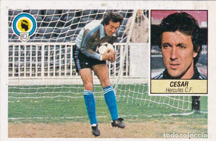 Cromos de f&uacute;tbol: ESTE 84-85 CESAR DEL HERCULES (LEVE DESPEGADO)(A-9) - Foto 1