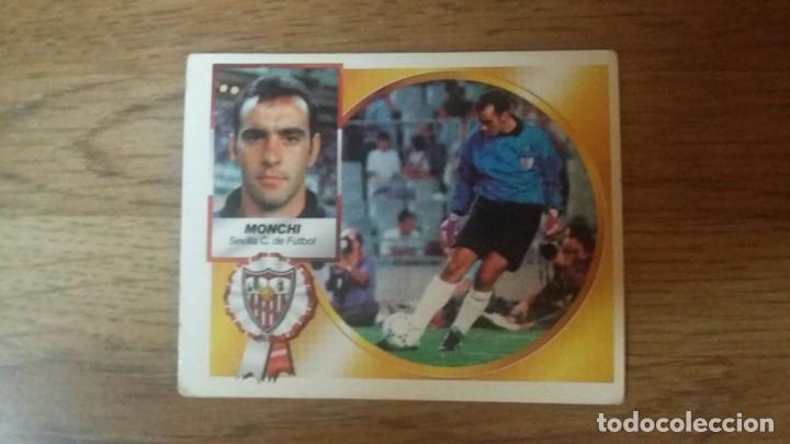 Cromos de f&uacute;tbol: EDICIONES ESTE 94/95 - SEVILLA - MONCHI - NUNCA PEGADO - Foto 1