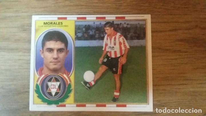 Cromos de f&uacute;tbol: EDICIONES ESTE 96/97 - COLOCA - LOGRO&Ntilde;&Eacute;S - MORALES - NUNCA PEGADO - Foto 1