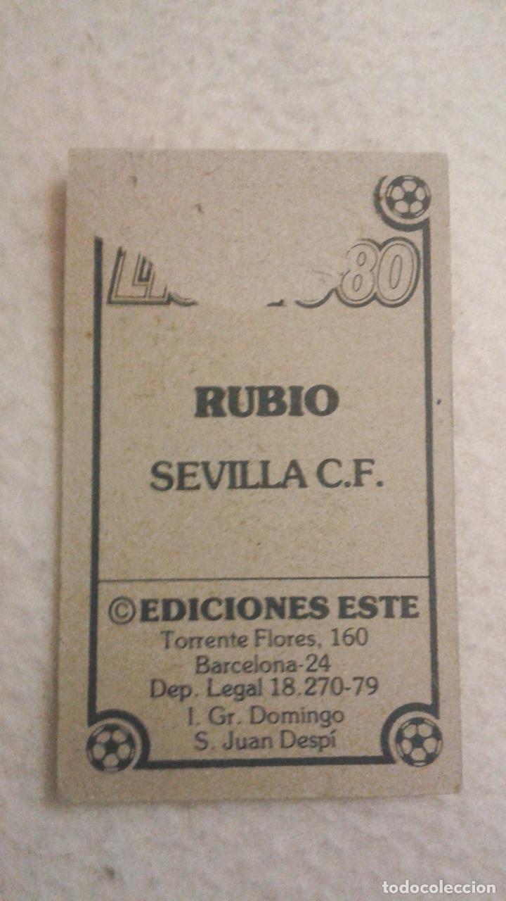 Cromos de f&uacute;tbol: 79-80 ESTE. SEVILLA RUBIO - Foto 2