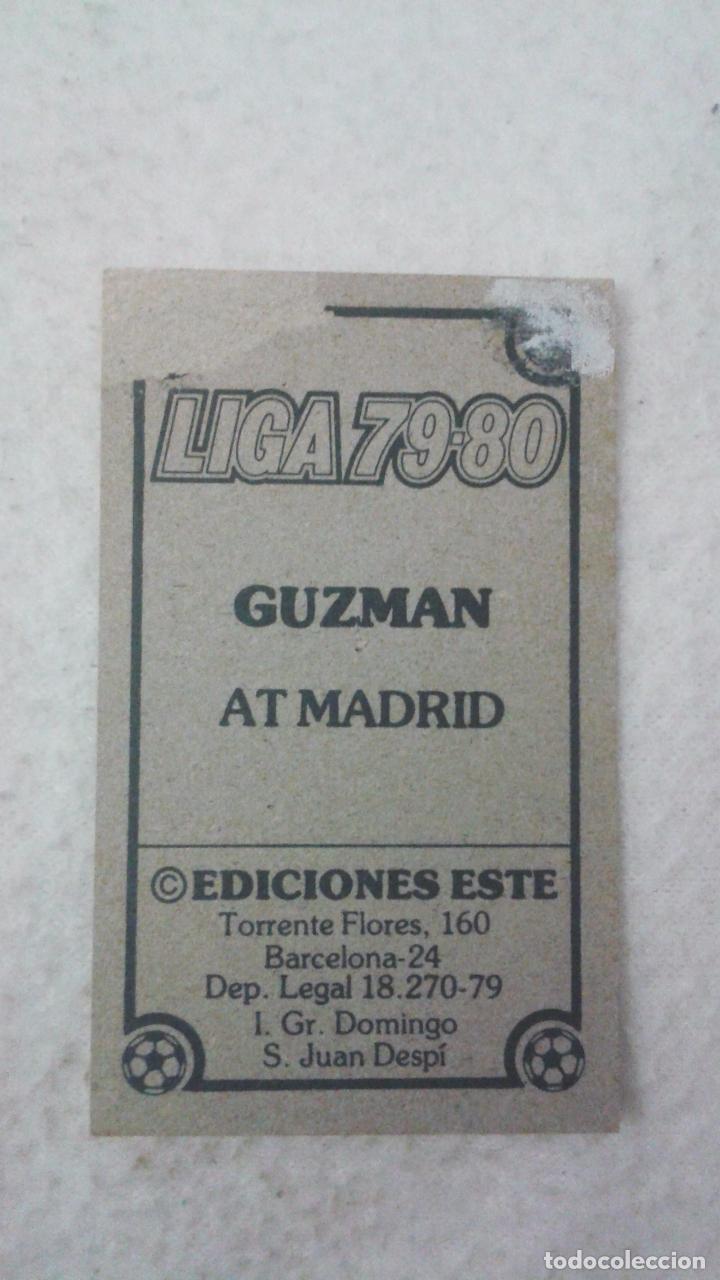 Cromos de f&uacute;tbol: 79-80 ESTE. AT. MADRID GUZMAN - Foto 2
