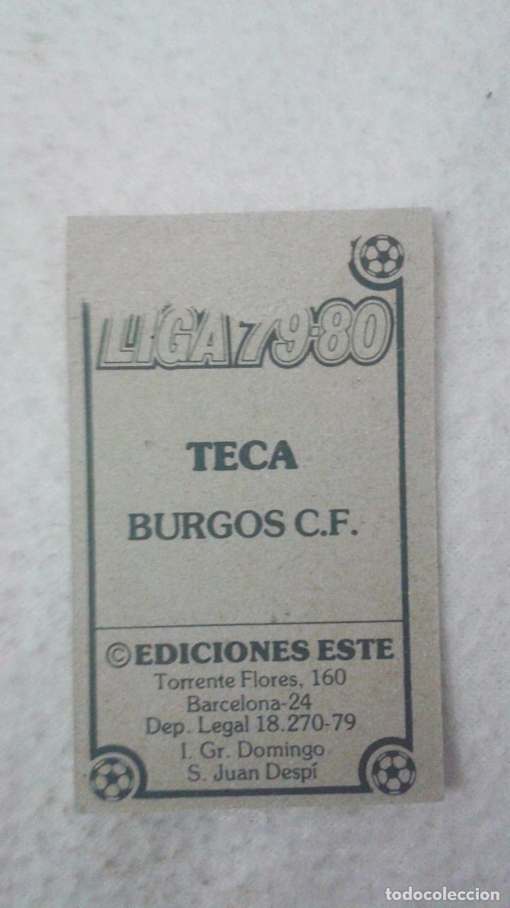 Cromos de f&uacute;tbol: 79-80 ESTE. BURGOS TECA - Foto 2