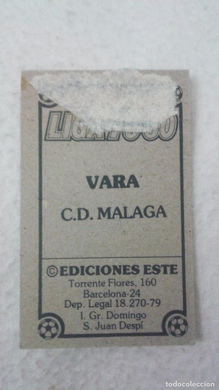 Cromos de f&uacute;tbol: 79-80 ESTE. MALAGA VARA - Foto 2