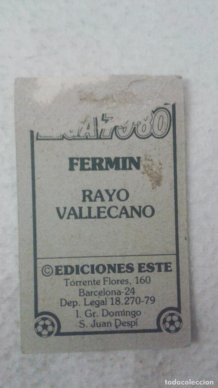 Cromos de f&uacute;tbol: 79-80 ESTE. RAYO VALLECANO FERMIN - Foto 2