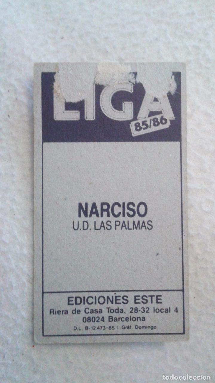 Cromos de f&uacute;tbol: 85-86 ESTE. LAS PALMAS NARCISO VERSION PINTADA ROSTRO DE ALEXIS - Foto 2