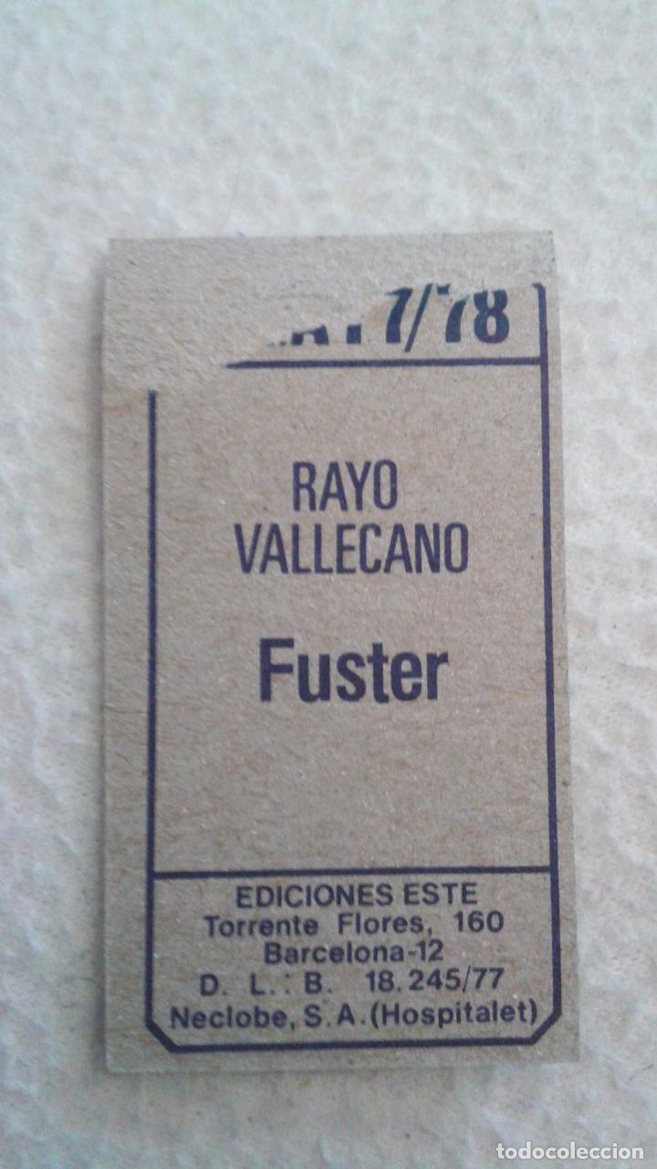 Cromos de f&uacute;tbol: 77-78 ESTE. RAYO VALLECANO FUSTER - Foto 2