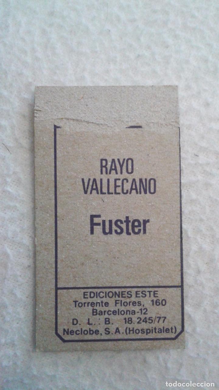 Cromos de f&uacute;tbol: 77-78 ESTE. RAYO VALLECANO FUSTER - Foto 2