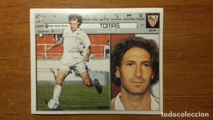 Cromos de f&uacute;tbol: CROMO EDICIONES ESTE 2001/2002 - SEVILLA - TOM&Aacute;S - NUNCA PEGADO - Foto 1