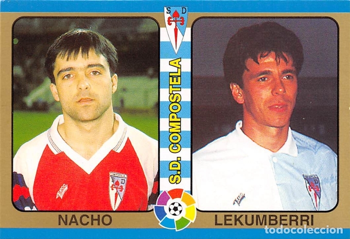 Fu&szlig;ball-Sticker: MUNDICROMO FUTBOL TOTAL 95 1995 #175 NACHO-LEKUMBERRI (S.D. COMPOSTELA)