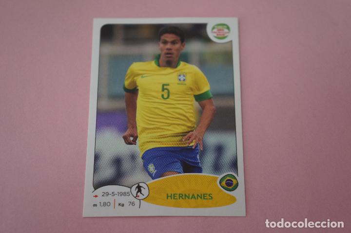 Football Stickers: CROMO DE F&Uacute;TBOL HERNANDES DE BRASIL SIN PEGAR N&ordm; 12 ROAD TO BRASIL 2014 DE PANINI