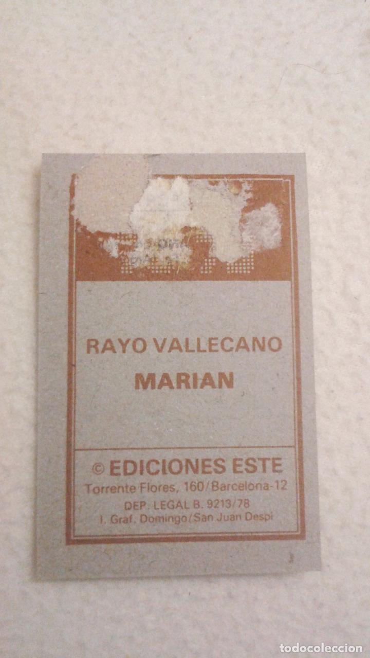 Cromos de f&uacute;tbol: 78-79 ESTE. RAYO VALLECANO MARIAN - Foto 2