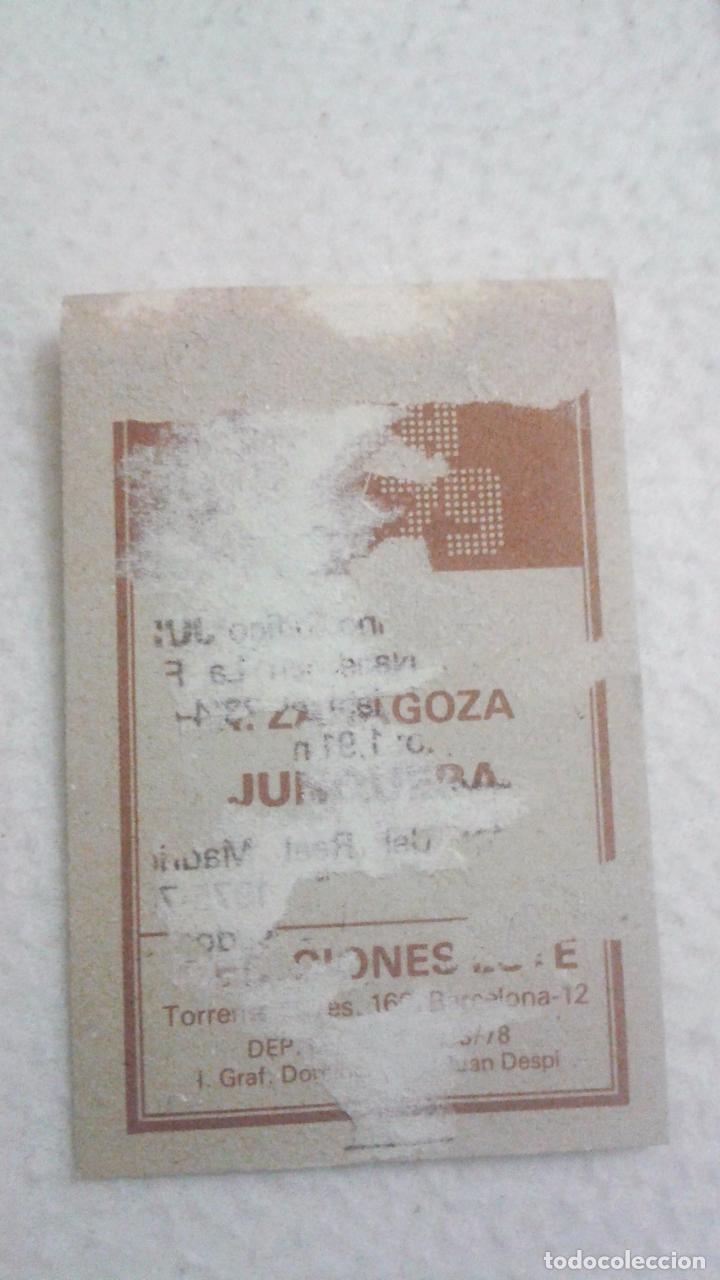 Cromos de f&uacute;tbol: 78-79 ESTE. REAL ZARAGOZA JUNQUERA - Foto 2