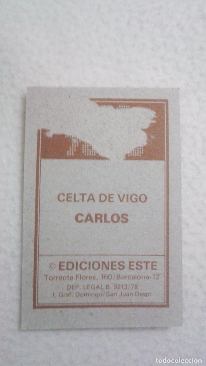 Cromos de f&uacute;tbol: 78-79 ESTE. CELTA DE VIGO CARLOS - Foto 2
