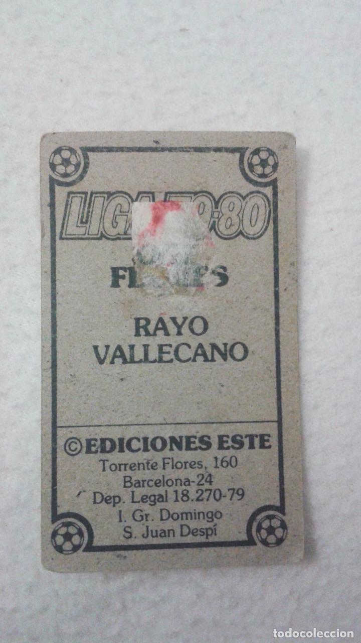 Cromos de f&uacute;tbol: 79-80 ESTE. RAYO VALLECANO FLORES - Foto 2