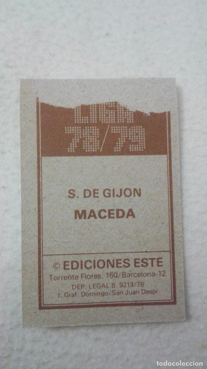 Cromos de f&uacute;tbol: 78-79 ESTE. SPORTING DE GIJON MACEDA - Foto 2