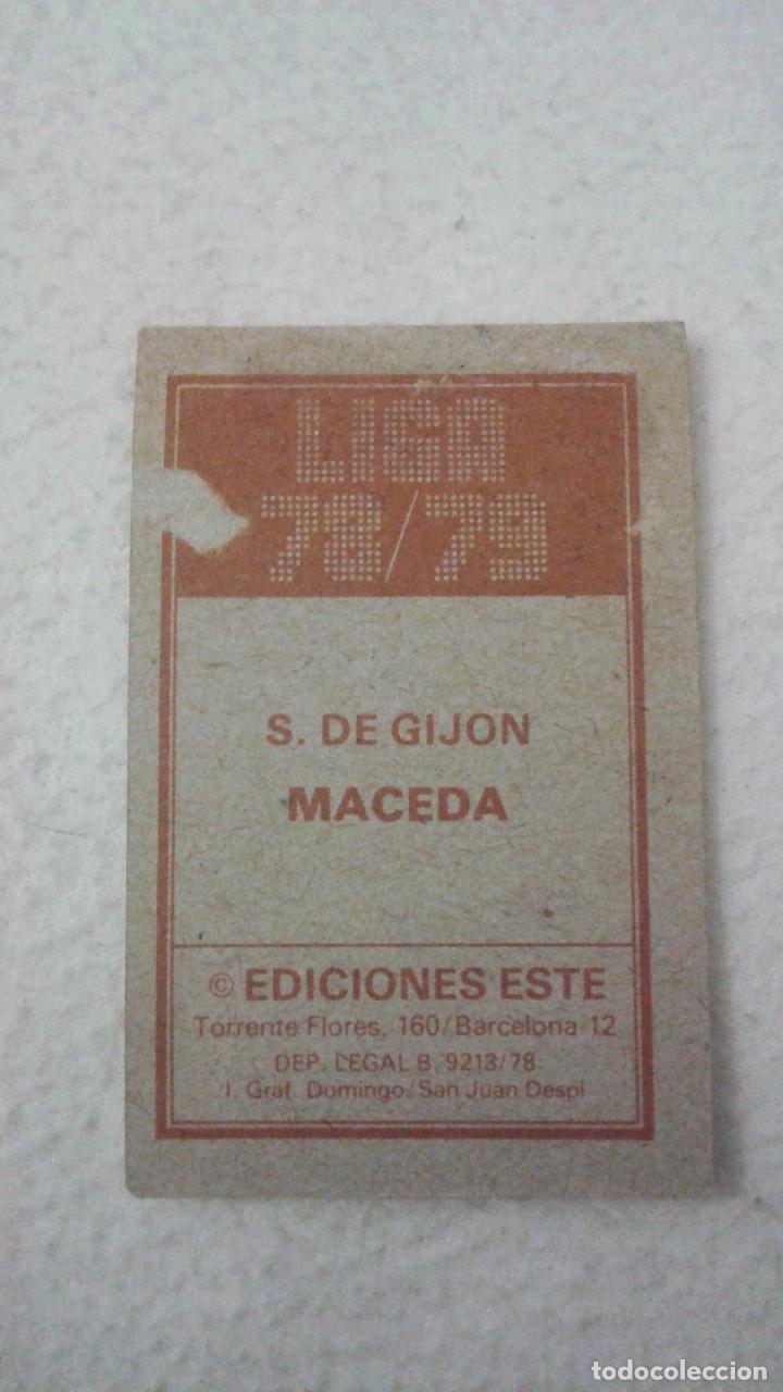 Cromos de f&uacute;tbol: 78-79 ESTE. SPORTING DE GIJON MACEDA - Foto 2