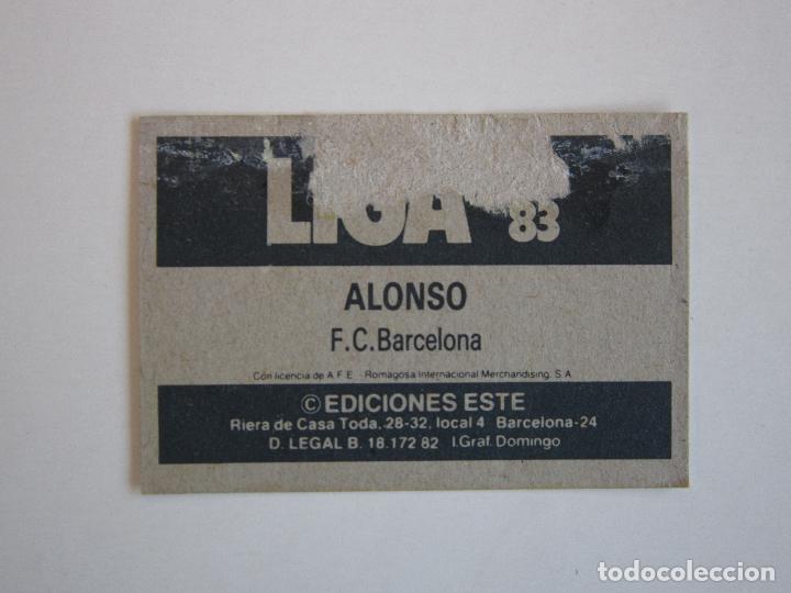 Cromos de f&uacute;tbol: ESTE 82-83 VERSION ALONSO BARCELONA 1982-1983 - Foto 2
