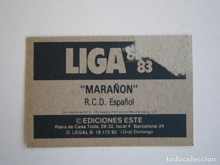Cromos de f&uacute;tbol: ESTE 82-83 MARA&Ntilde;ON ESPA&Ntilde;OL 1982-1983 - Foto 2