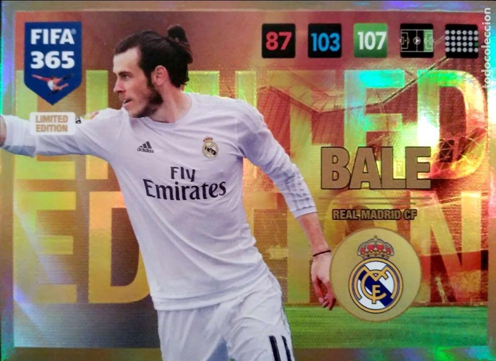  2017-18 Panini FIFA 365 Stickers Soccer #210 Gareth Bale Real  Madrid Official Smaller Than Trading Card Sized Album Sticker in Raw (NM or  Better) Condition : Collectibles & Fine Art