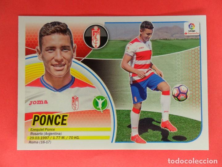 Cromos de f&uacute;tbol: ESTE 2016 2017 - 16 PONCE - GRANADA - 16 17 - LOGO SANTANDER - Foto 1