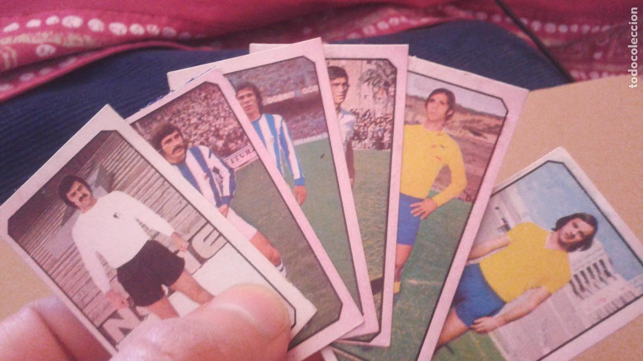 Cartes &agrave; collectionner de Football: 77-78 ESTE. LOTE 6 CROMOS CURIOSO ERROR IMPRESION AMORATADOS. LEER
