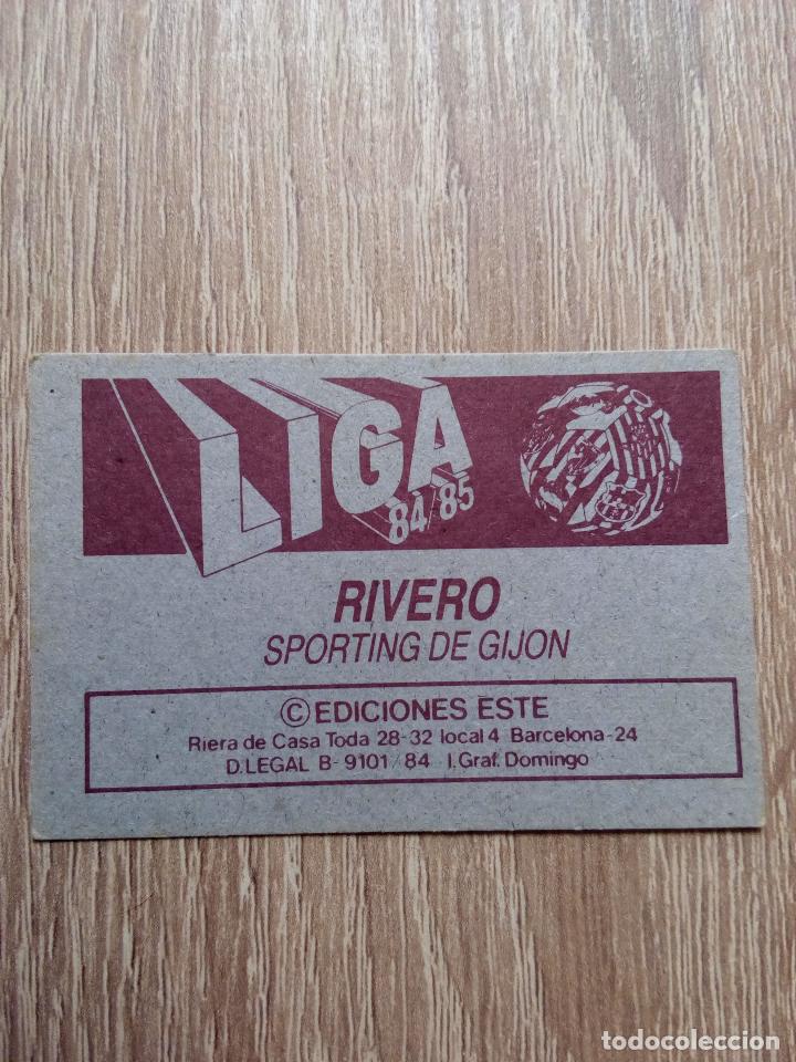Cromos de f&uacute;tbol: Este 84 - 85 rivero sporting de gijon nunca pegado - Foto 2