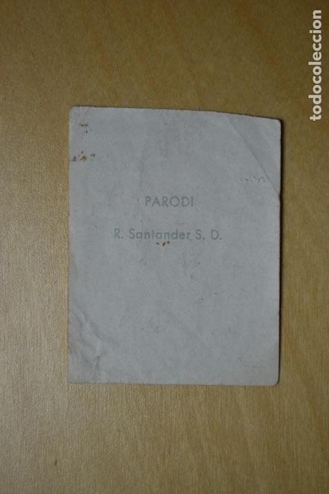 Cromos de f&uacute;tbol: BARCICROM 61-62 - PARODI (RACING DE SANTANDER) - Foto 2