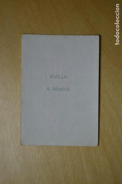 Cromos de f&uacute;tbol: BARCICROM 61-62 - RIVILLA (ATLETICO DE MADRID) - Foto 2