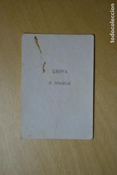 Cromos de f&uacute;tbol: BARCICROM 61-62 - GRIFFA (ATLETICO DE MADRID) - Foto 2