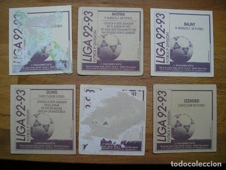Cromos de f&uacute;tbol: ESTE 92-93 CROMO DESPEGADO EN BUEN ESTADO ALEX - Foto 2