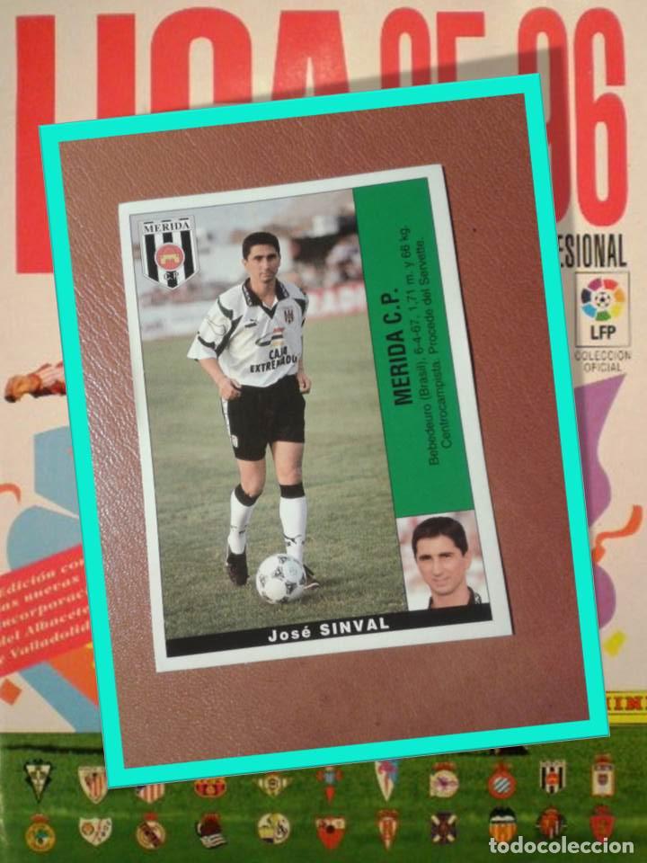 Cromos de f&uacute;tbol: SINVAL. MERIDA. LIGA 95/96. PANINI. SIN PEGAR - Foto 1