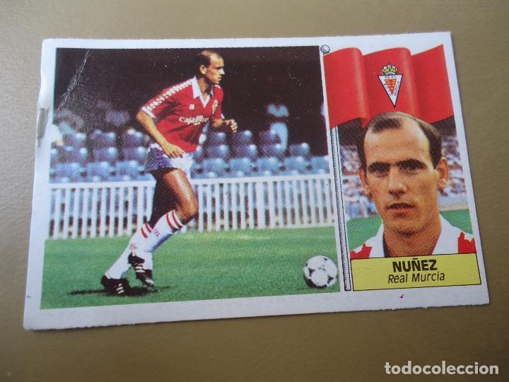 Cromos de F&uacute;tbol: ALF ESTE 86 87 1986 1987 nu&ntilde;ez murcia nunca pegado
