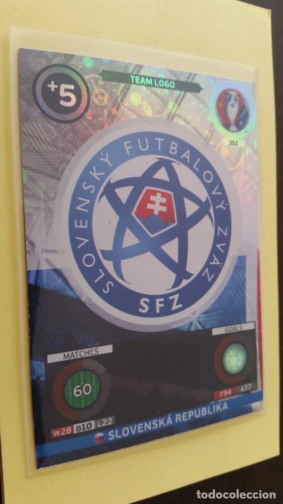 Cromos de f&uacute;tbol: ADRENALYN XL - UEFA EURO 2016 - FRANCE PANINI N&ordm; 352 SLOVENSKA REPUBLIKA (TEAM LOGO)