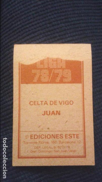 Cromos de f&uacute;tbol: 78/79 ESTE. CELTA DE VIGO JUAN - Foto 2