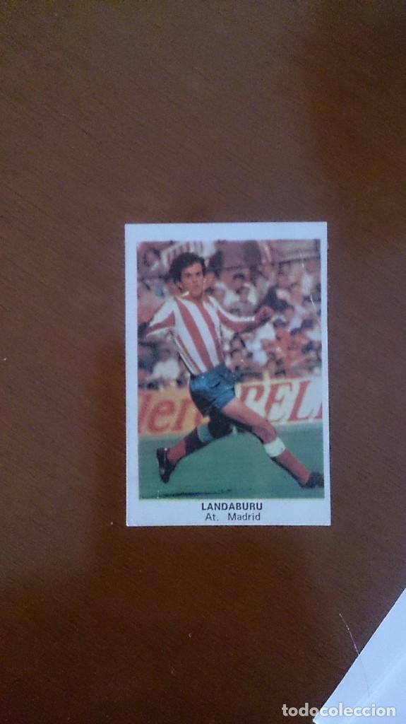 Cromos de f&uacute;tbol: landaburu atletico madrid cano 84 - Foto 1