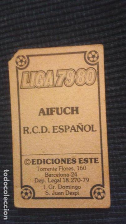 Cromos de f&uacute;tbol: 79/80 ESTE. NUNCA PEGADO ESPA&Ntilde;OL AIFUCH - Foto 2