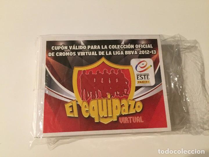 Cromos de F&uacute;tbol: LOTE CROMOS VALES SOBRE CUPON EL EQUIPAZO VIRTUAL CROMO PANINI LIGA 2012 2013 ESTE