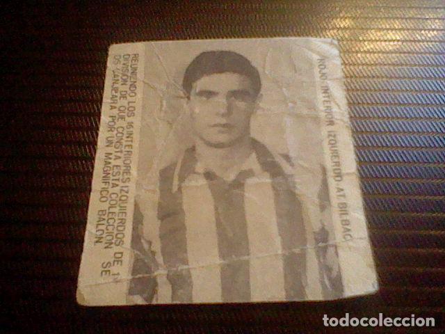 Cromos de f&uacute;tbol: cromo promocional a&ntilde;os 60 caramelos chocolates Ramos Murcia BILBAO ROJO INTERIOR IZQDO