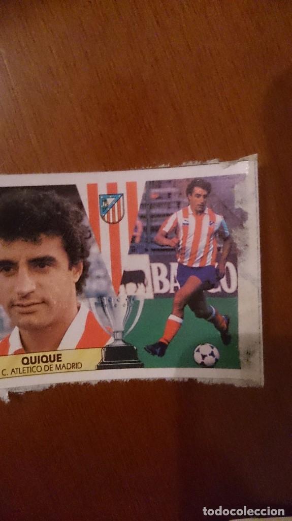 Cromos de f&uacute;tbol: quique atletico madrid este 88 - Foto 1