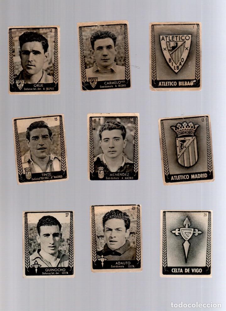 Fu&szlig;ball-Sticker: LOTE DE 149 CROMOS ASES DEL F&Uacute;TBOL BRUGUERA 1953 1954 53 54