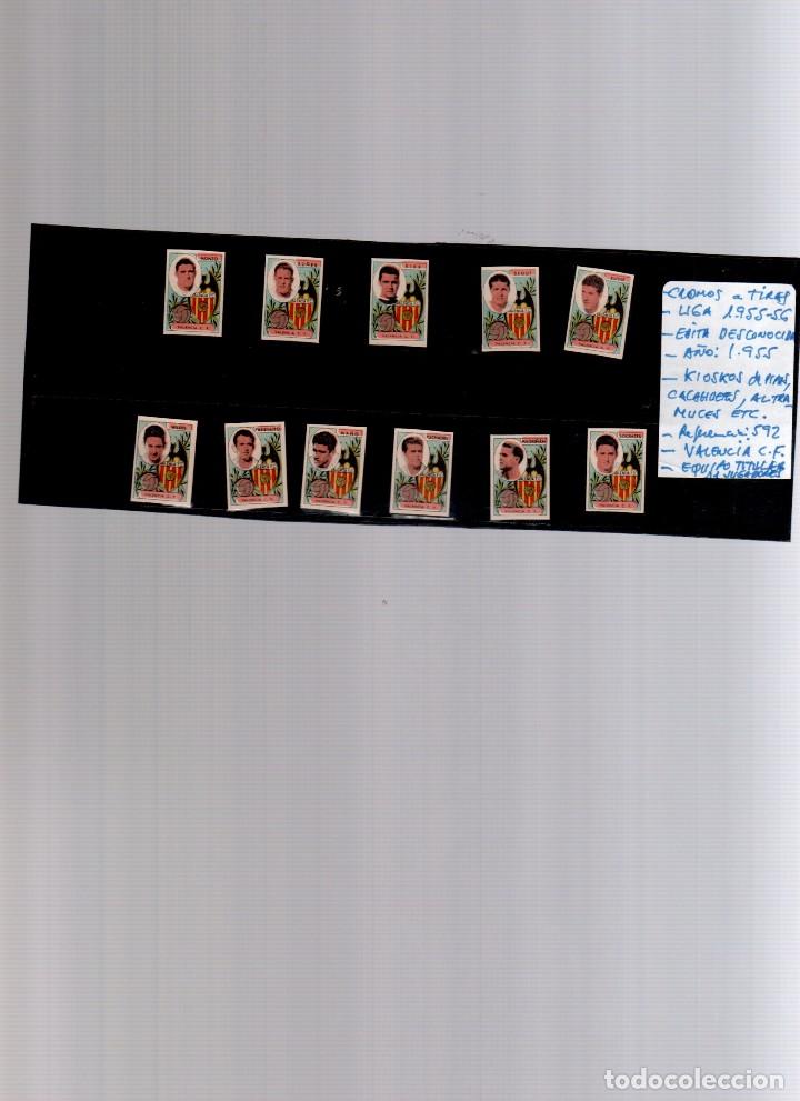 Football Stickers: VALENCIA C. F. EQUIPO COMPLETO 1955 EDITOR DESCONOCIDO