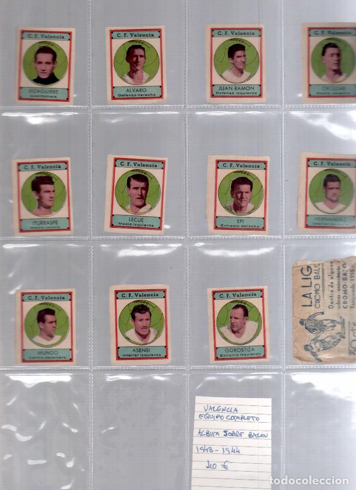 Football Stickers: VALENCIA C. F. EQUIPO COMPLETO 1943- 44