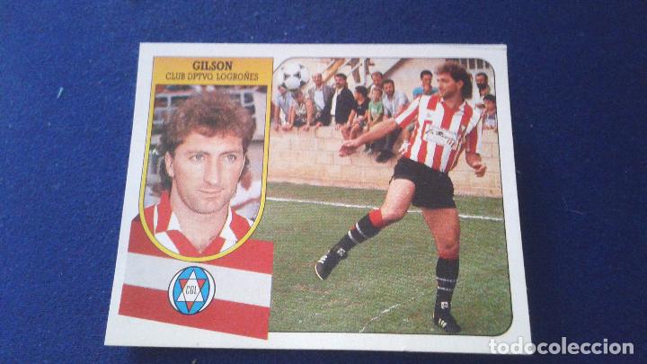 Cromos de f&uacute;tbol: 91/92 ESTE. BAJA LOGRO&Ntilde;ES GILSON - Foto 1