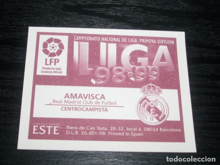 Cromos de f&uacute;tbol: -ESTE 98-99 : AMAVISCA  ( REAL MADRID ) - Foto 2