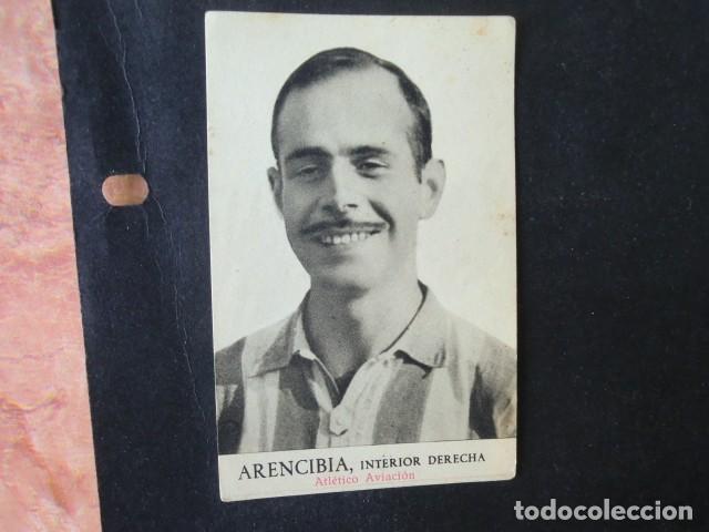 Cartes &agrave; collectionner de Football: CROMO-FOTO,ARENCIBIA,INTERIOR DERECHA,AT.AVIACI&Oacute;N,ALBUM FOTOS DEPORTIVAS FHER,A&Ntilde;O 1942,NUNCA PEGADO