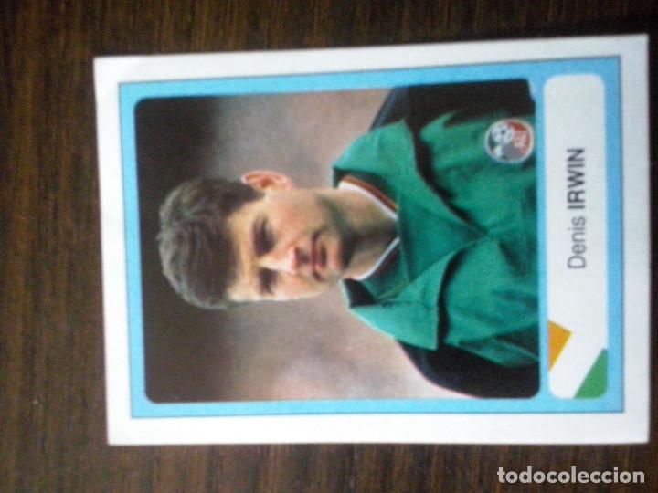 Football Stickers: Cromo Ediciones Estadio Mundial Usa 94 EEUU 1994 Denis Irwin Irlanda n&ordm; 241 Sin pegar