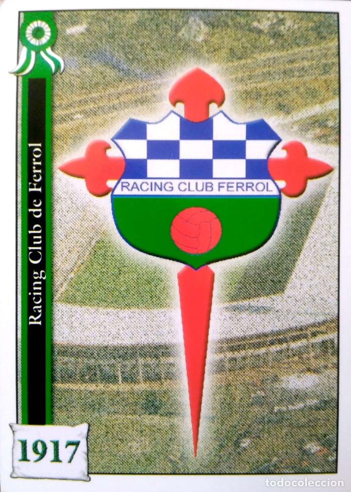 438 Escudo Plantilla - Racing Club Ferrol - Mundicromo MC - Fichas Liga  2001 2002 01 02